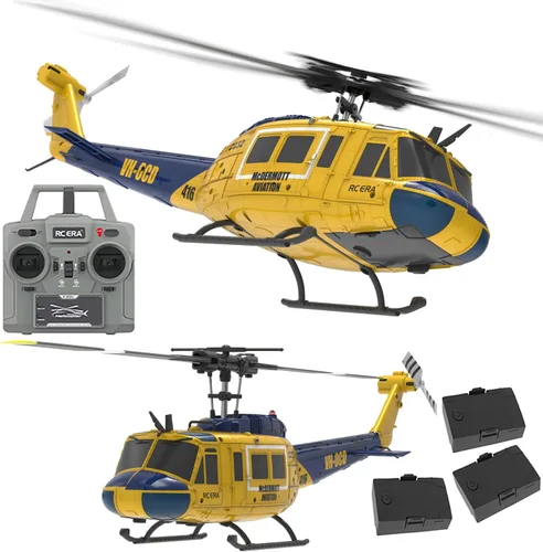 Helicóptero de control remoto UH-1 de 12.402 in para adultos Expert 6CH C032 RC Heli Mantener la altitud Motor sin escobillas/Posicionamiento de