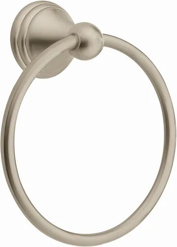 Miniatura 6 de Colección Moen Preston Soporte para Papel Higiénico de Un Solo Poste Níquel Cepillado Resistente a Manchas, Soporte para Rollo de Papel Higiénico