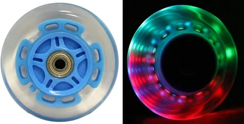 Miniatura 5 de L.E.D. Ruedas de scooter con rodamientos ABEC 9 para scooters Razor 3.937 in iluminados, paquete de 2