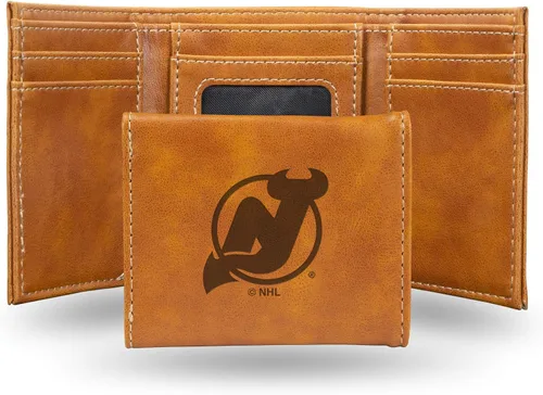 Miniatura 28 de NHL Rico Industries - Billetera triple grabada con láser y tres pliegues, accesorio para hombre
