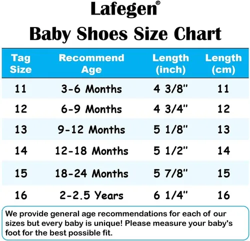 Miniatura 6 de LAFEGEN Zapatos para caminar para bebé, niño, niña, antideslizantes, suela suave, para bebés, recién nacidos, mocasines para primeros pasos