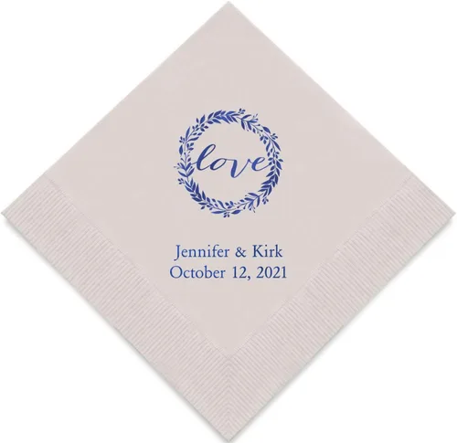 Miniatura 10 de Weddingstar - servilletas de papel impresas personalizables Negro
