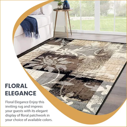 Miniatura 9 de SUPERIOR alfombra de área con diseño a lunares, multicolor