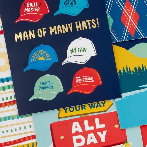 Miniatura 6 de Hallmark Surtido de tarjetas del día del padre (24 tarjetas con sobres, 6 diseños)