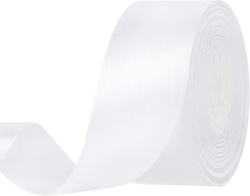 Miniatura 11 de SHOWIN - Cinta de satén morada de doble cara de 1 1/2 pulgadas x 50 yardas continuas para envoltura de regalos, decoración de boda y ramos florales