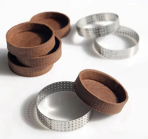 Miniatura 5 de Cabilock 1 anillo de acero inoxidable para tartas, redondo, 8 pulgadas