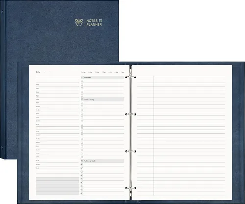 Miniatura 11 de EMSHOI - Recambio de planificador diario de 8.5 x 11.5 pulgadas, 80 hojas, 160 páginas para carpeta de anillas, papel de repuesto grueso
