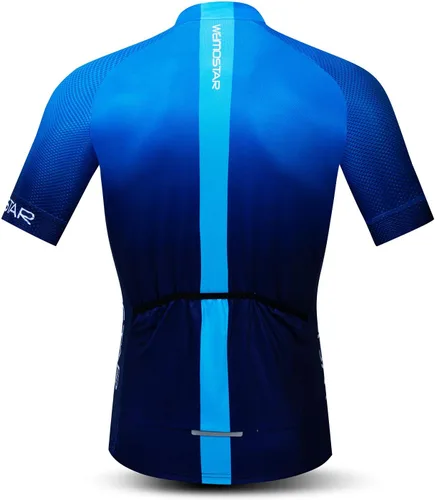 Miniatura 70 de Nuevo Pro cremallera completa hombres ciclismo Jersey manga corta Riding Shirt USA