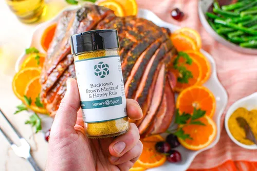 Miniatura 3 de Savory Spice Bucktown Brown Mustard & Honey Rub - Condimento de mostaza con miel para barbacoa y parrilla, frotar mostaza estilo Chicago para pollo