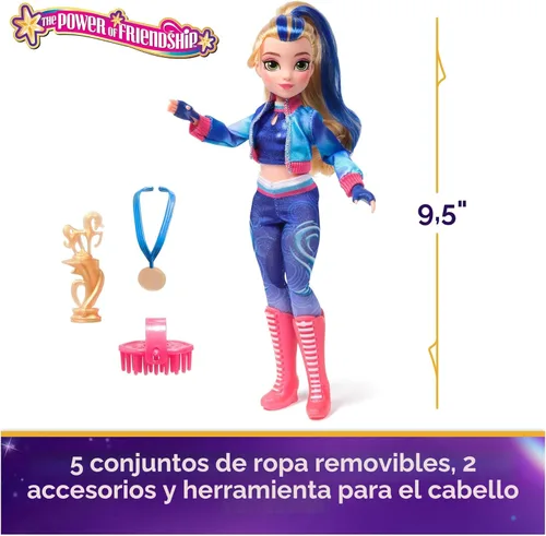 Miniatura 2 de Unicorn Academy, Power of Friendship - Muñeca Isabel con trofeo, medalla y 5 conjuntos de ropa, 9.5 pulgadas, muñecas y juguetes de unicornio