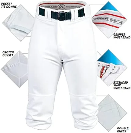 Miniatura 2 de Rawlings PRO 150 Series GamePractice Baseball Pant, Adult, Solid Color, Knicker