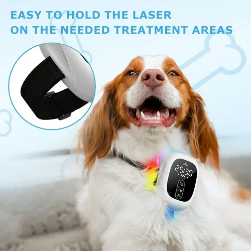 Miniatura 5 de Terapia de luz roja para perros, terapia láser fría para mascotas, cabezales de tratamiento dual para aliviar molestias en las articulaciones