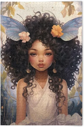 Miniatura 25 de Rompecabezas de 1000 piezas para adultos American African Black Girl Wood Puzzles Educativo Cerebro 21216876 Chica negra africana americana 21216876