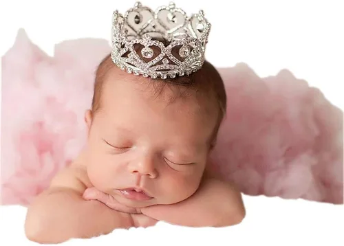 Miniatura 6 de Diadema para sesiones de fotos para recién nacidos, de cristal, princesa, fiesta, accesorios de fotografía Corona 2