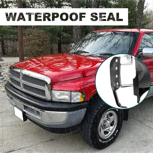 Miniatura 9 de 2 faros delanteros cromados para Dodge Ram 1500 1994 1995 1996 1997 1998 1999 2000 2001 faros delanteros 94-02 Ram 2500 3500 (modelos no deportivos)