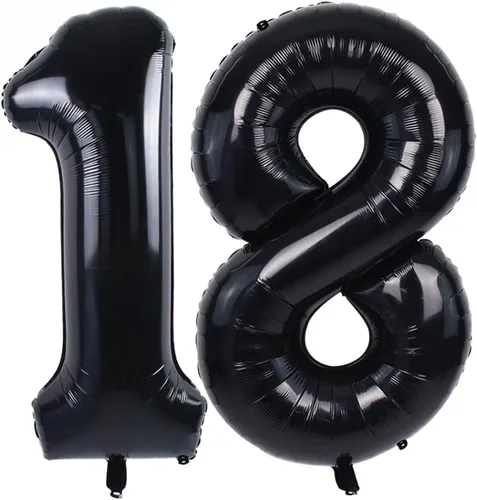 Miniatura 60 de TONIFUL Globos grandes de helio de letras B negras grandes de 40 pulgadas, globos de aluminio Mylar para decoración de suministros de fiesta