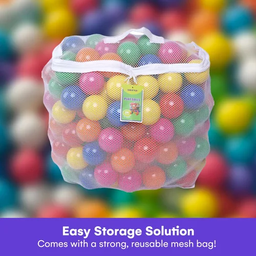 Miniatura 7 de Pelotas Click N' Play para alberca de bolas para niños, bolas de plástico de recarga, paquete de 200, sin ftalatos y sin BPA, incluye una bolsa