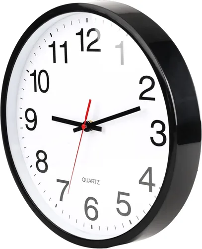Miniatura 9 de OceeK Reloj de pared, silencioso sin tictac, moderno reloj de pared pequeño de 8 pulgadas, reloj analógico clásico de cuarzo de calidad, funciona