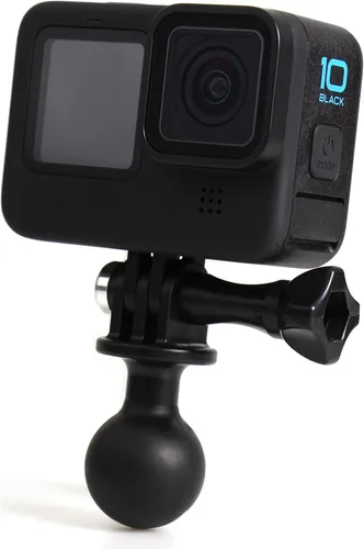 QKOO Soporte de bola para GoPro Hero 13 12 11 10 9 8 7 6 5 4 3+ 3 Negro 2018 Max Session Fusion, Osmo Action, AKASO, SJCAM Cámara - Adaptador de