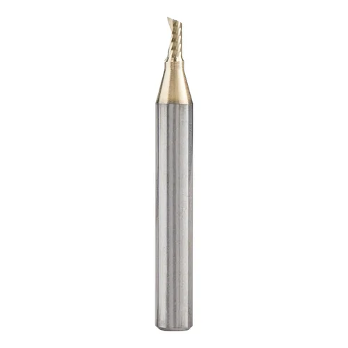 Miniatura 12 de Amana Tool CNC de carburo sólido espiral O flauta arriba-corte, broca de aluminio de corte de enrutador, recubierto de ZrN, 51470-Z, 1/16 D x 1/4 CH