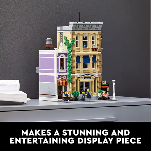Miniatura 6 de LEGO Police Station 10278 – Kit de construcción; un modelo altamente detallado para mostrar para adultos, versión 2021 (2,923 piezas)