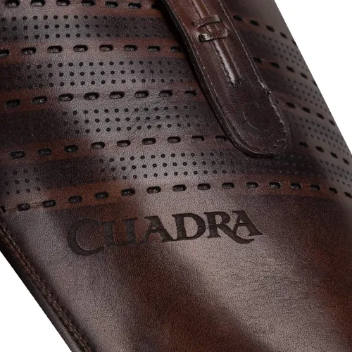 Miniatura 6 de Cuadra Botas urbanas para hombre en piel auténtica pitón marrón, Marrón
