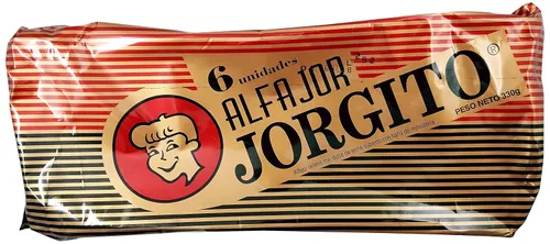JORGITO Chocolate Alfajor Agrupado, 6 unidades