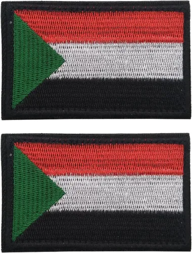 Miniatura 103 de 2 parches de bandera de Japón de AliPlus bordados tácticos militares moral parche apliques gancho y bucle