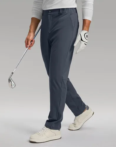 Miniatura 2 de Soothfeel Pantalones de golf para hombre con 5 bolsillos, ajustados, elásticos, casuales, de viaje, pantalones de trabajo para hombre