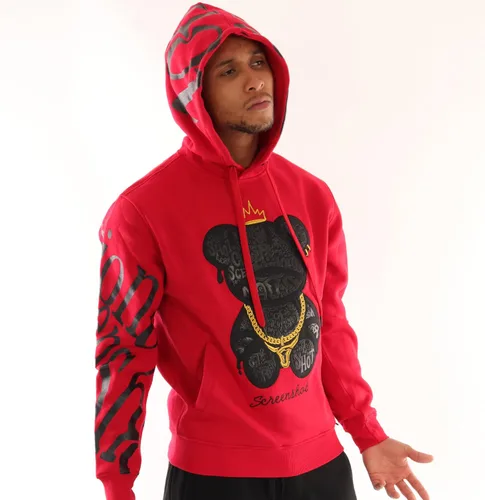 Miniatura 70 de SCREENSHOT Sudadera urbana de forro polar para hombre, diseño de dibujos animados de animación, parche bordado de gel