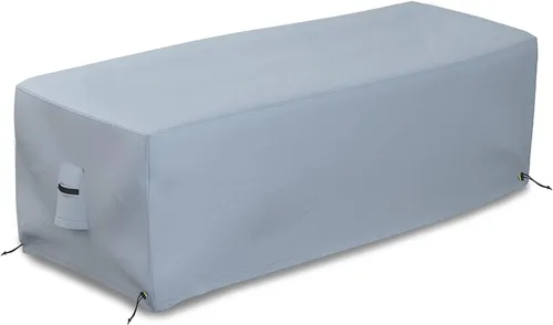 Miniatura 8 de Covers & All Cubierta rectangular para hoguera, hecha de tela de poliéster de 18 onzas con propiedades impermeables y resistentes a los rayos UV