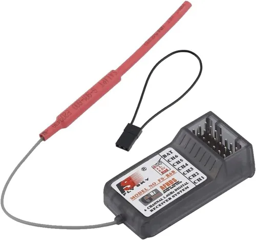 FS-R6B 2.4G 6 canales receptor de radio modelo receptor de control remoto para coche RC FS-i10, FS-i8, FS-i6X, FS-i6, S-TH9X, FS-T6, FS-CT6B,
