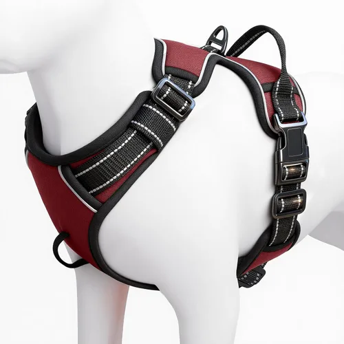 Miniatura 40 de Arnés para perro sin tirones, chaleco reflectante ajustable y acolchado para mascotas con asa de fácil control, fácil de llevar con nudo elegante