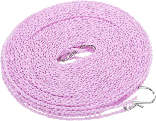 Miniatura 16 de uxcell Tendedero portátil, de nailon de 9.84 pies, resistente al viento, antideslizante, cuerda de lavado para patio, viajes al aire libre, camping