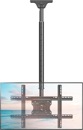 Miniatura 11 de ELIVED Soporte de techo abatible para TV para la mayoría de televisores de 14 a 40 pulgadas, soporte de TV plegable para techo plano y inclinado