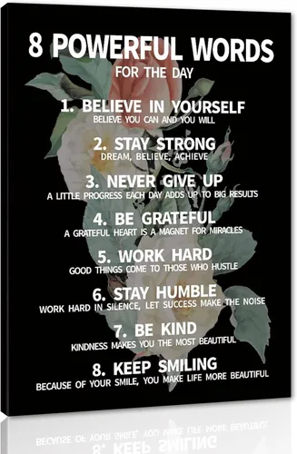 Miniatura 53 de Mindset is Everything - Lienzo motivacional para la oficina, arte de pared con citas inspiradoras de emprendedor, impresión de póster para sala