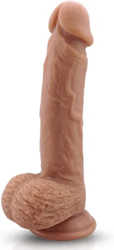 Consolador realista de silicona de 9 pulgadas, consoladores grandes suaves para mujeres con ventosa fuerte para manos libres, juguete sexual