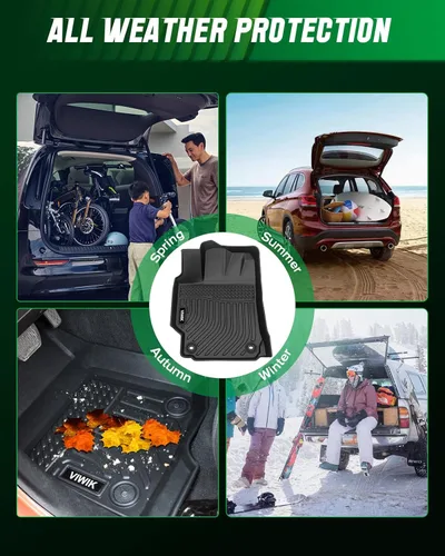 Miniatura 8 de Tapetes VIWIK para Ford Maverick Fuel 2025-2022, forros de piso 3D antideslizantes, tapetes impermeables de TPE para automóvil, protección de ajuste