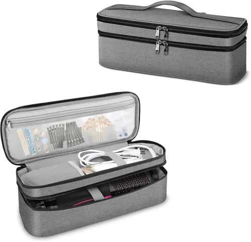 Miniatura 9 de SITHON Estuche de transporte de viaje de doble capa para Shark FlexStyle/SmoothStyle, bolsa organizadora de almacenamiento resistente al agua