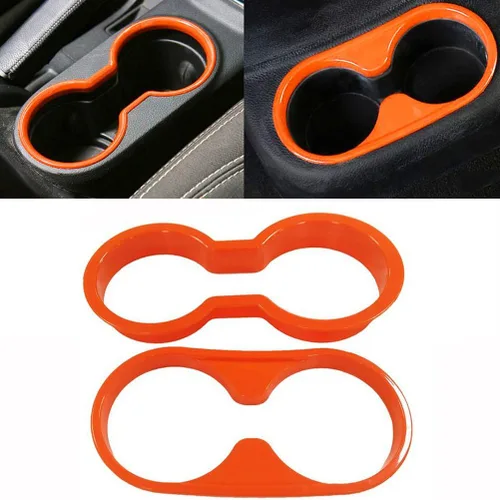 Miniatura 3 de Juego de tapicería E-cowlboy para portavasos delanteros y posteriores, palanca de cambios y caja de transferencias para Jeep Wrangler de 2 o 4