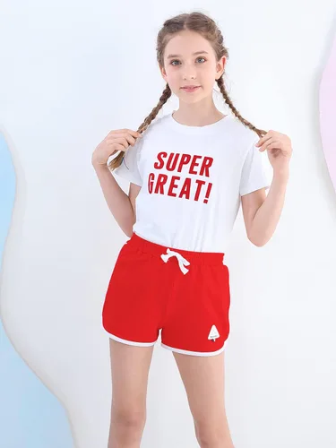 Miniatura 4 de Rolanko Pantalones cortos activos de delfín para niñas, paquete de 3 unidades, ciclismo, correr, verano, playa, atletismo, deportes, 4-14 años