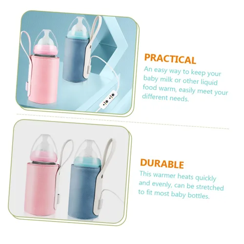 Miniatura 7 de BESPORTBLE Funda calentadora portátil para botellas de leche, control inteligente de temperatura por USB, con temporizador, apto para viajes