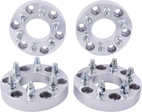 Miniatura 12 de 2 unidades de adaptadores de rueda 6x135 a 6x5.5 de 1 pulgada con pernos 14x2 compatibles con Ford 6 Lug 6x135 a 6x139.7 para 2004-2014 F150