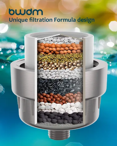 Miniatura 2 de Filtro de ducha de 15 etapas, filtro de agua dura, elimina el cloro, metales pesados y otros sedimentos, el suavizante de agua con vitamina C reduce