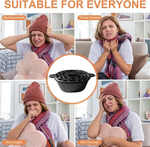 Miniatura 7 de vaporizador para estufa de leña resistente al óxido, vaporizador para chimenea de hierro fundido para el hogar, decorativo para interiores
