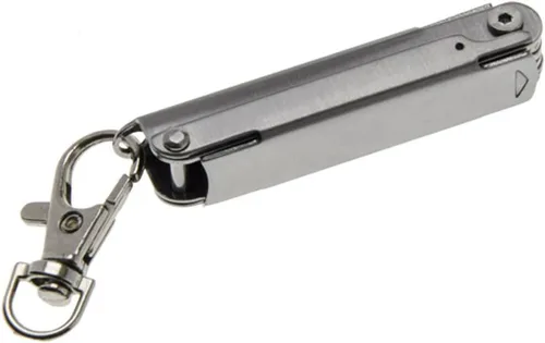 Miniatura 4 de Lucky Line UtiliCarry - Micro herramienta compacta de acero inoxidable, cuchillo de bolsillo multiherramienta en clip para llaves, para transporte