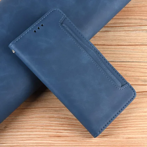 Miniatura 7 de Compatible con Samsung Galaxy A13 5G de 6.5 pulgadas 2022, funda magnética de piel sintética para Samsung Galaxy A13 5G de 6.5 pulgadas 2022 Azul
