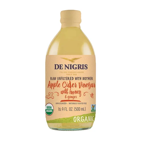 Miniatura 9 de De Nigris Vinagre de Manzana Orgánico Crudo y Sin Filtro 500ml (16,9 Oz) Vinagre de Manzana con Madre, una Fuente de Elementos Funcionales