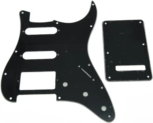 Miniatura 22 de KAISH Guardabarros de 11 agujeros estilo ST/Strat con placa trasera de trémolo para Stratocaster/Strat, HSS, verde menta de 3 capas, fabricado