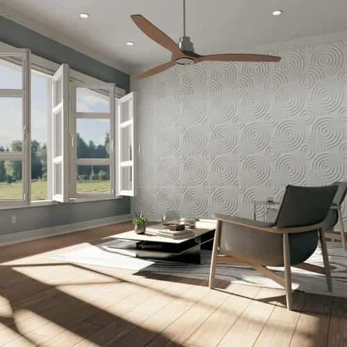 Miniatura 7 de Ekena Millwork WP20X20SPWH 19 5/8 pulgadas de ancho x 19 5/8 pulgadas de alto en espiral EnduraWall decorativo 3D Panel de pared cubre 2.67 pies